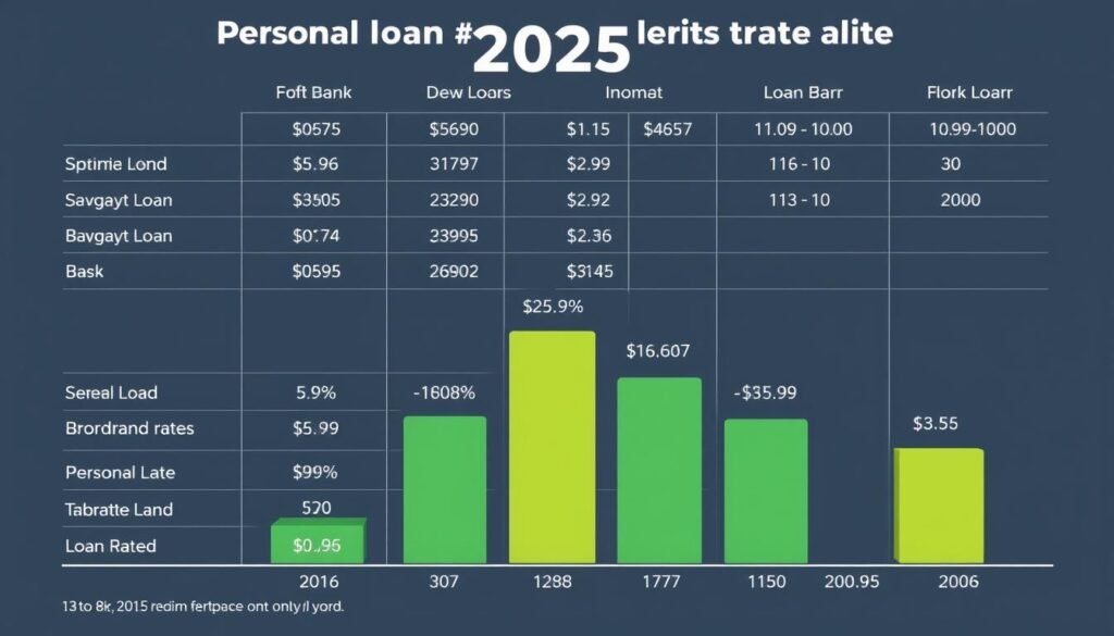 生成2025年各銀行個人信貸利率比較表圖片 生成2025年各銀行個人信貸利率比較表圖片