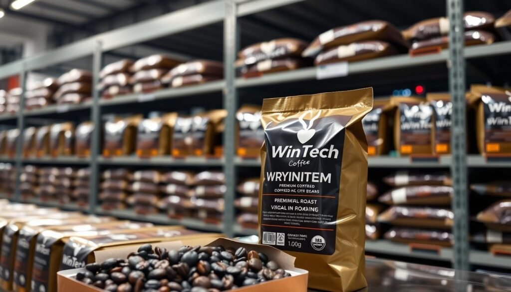 packaging of coffee beans